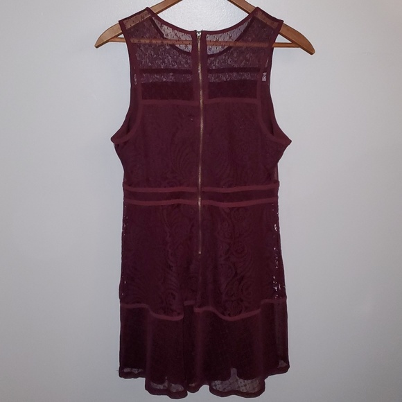 *Mason & Belle* Patchwork Sheer Lace Net Dress - Picture 5 of 7